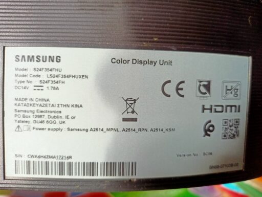 Samsung 24″- 75hz- led ips – s24f354fhu