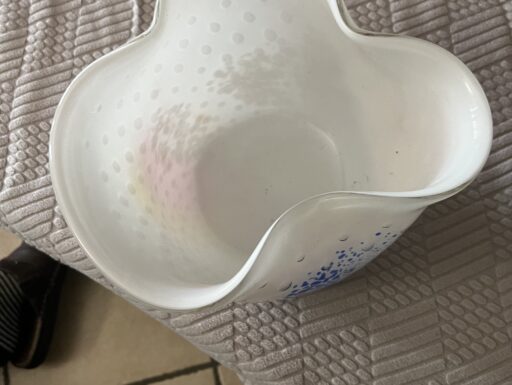 Fazzoletto vetro di murano con murine
