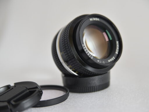 Obiettivo nikon nikkor 50mm f.1,4 k new con uv