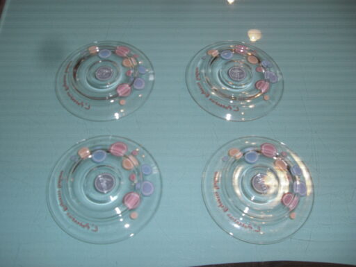 Lavazza piattini in vetro lotto di quattro