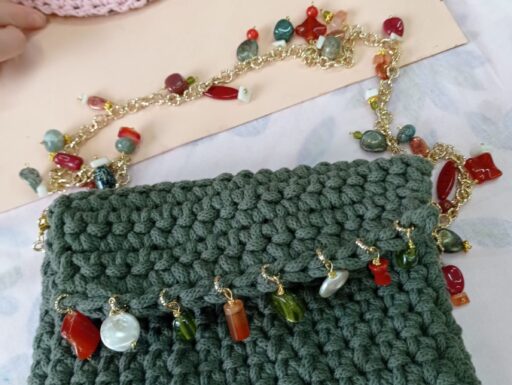 Corso uncinetto borsa laboratorio libellula