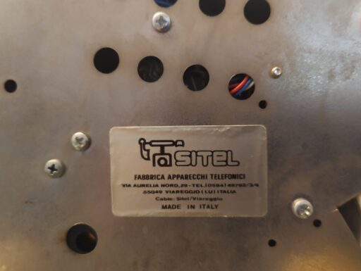 Telefono in ceramica bianca da tavolo (raro)