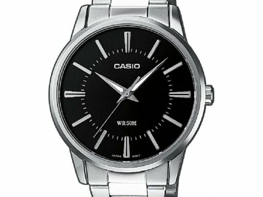 Orologio uomo casio mtp1303pd1aveg nero argentato