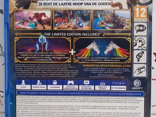 Immortals fenyx rising (limited edition) ps4