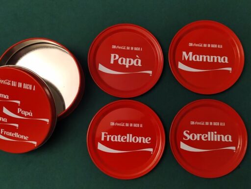 Coca cola-carte rotonde da poker e sottobicchieri coca cola