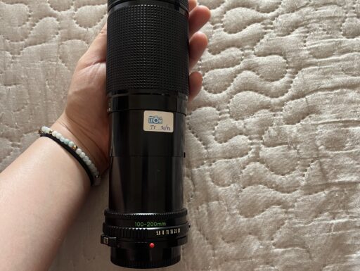 Obiettivo canon 100/200mm +flash londa