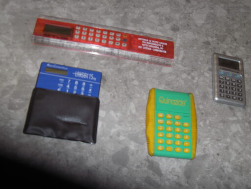 Calcolatrici digitali lotto di quattro.