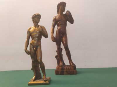 David michelangelo legno e bronzo