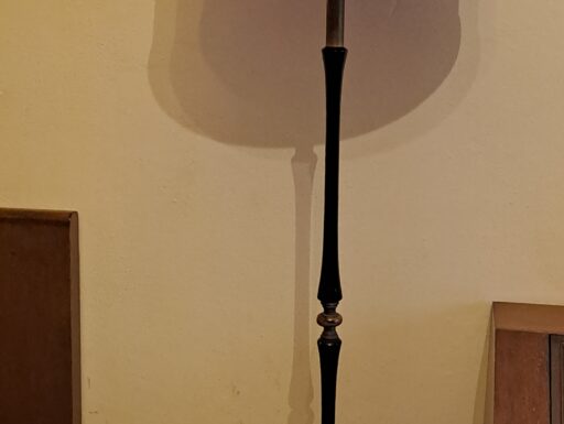 Lampada vintage anni 50 alta 190 cm funzionante base in marmo