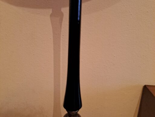 Lampada vintage anni 50 alta 190 cm funzionante base in marmo