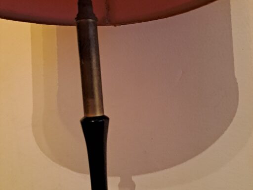 Lampada vintage anni 50 alta 190 cm funzionante base in marmo