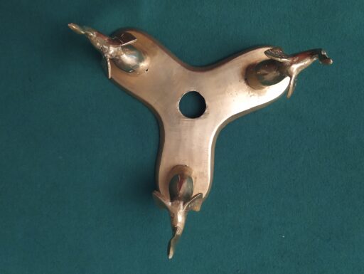 Trittici d'epoca in bronzo e ottone