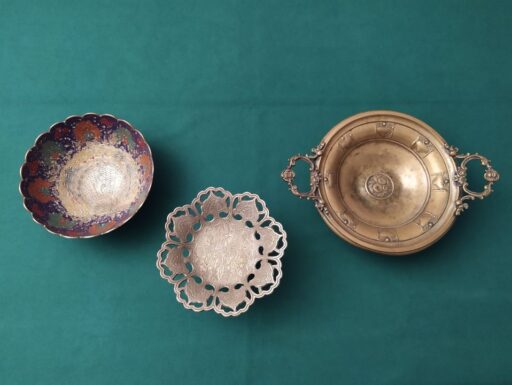 Alzate d'epoca metallo ottone