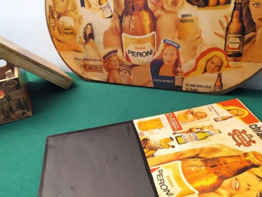 Targa ovale-targa lavagna-cassetta (legno)