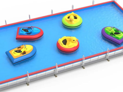 Piscina con barchette per lidi, spiagge, luna park e hotel