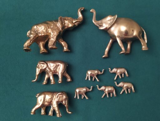 Elefanti ottone anni 50/60