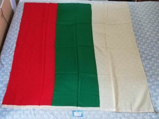 Bandiera della bulgaria anni 60,vintage,cm 142x131