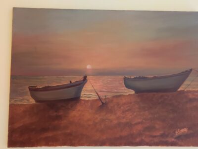 Quadri olio su tela e su lamina foglia oro