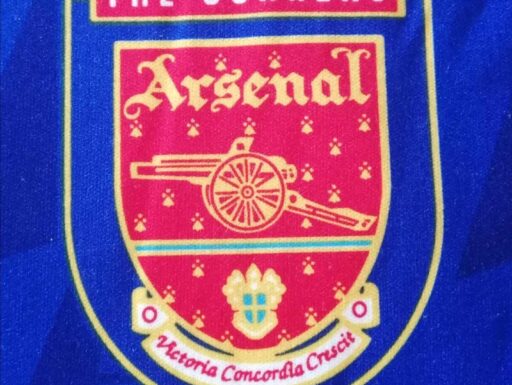 Maglia arsenal jvc manica lunga,vintage,mai indossata