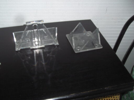 Plexigas per cancelleria da scrivania: due contenitori.