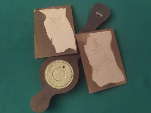 Alitalia-barometro legno e targhe legno