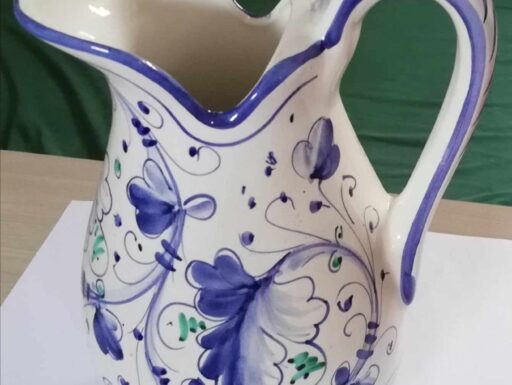 Vaso trasparente vintage arte di murano,anni 70