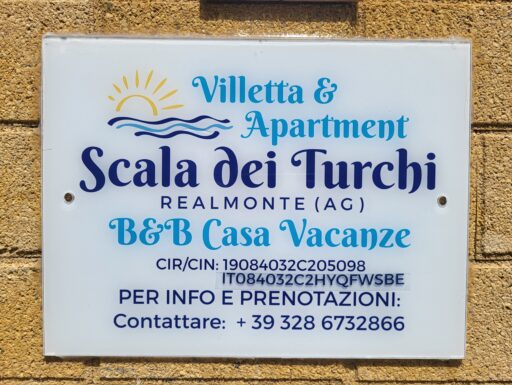 Villetta scala dei turchi casa vacanze a soli 40 mt dal mare