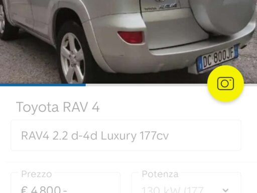 Toyota rav 4 2.2 d 4x4 cv 177