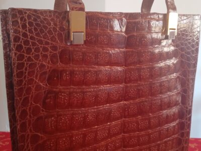 Borsa in vero coccodrillo