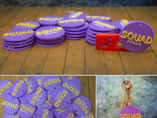 Portachiavi stampati in 3d, personalizzabili