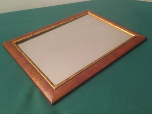 Specchi e cornice legno ottone cuoio