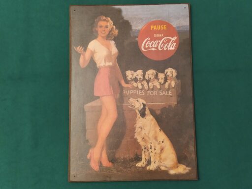 Targhe sagomate in legno coca cola