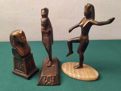 Oggetti antico egitto ottone e marmo