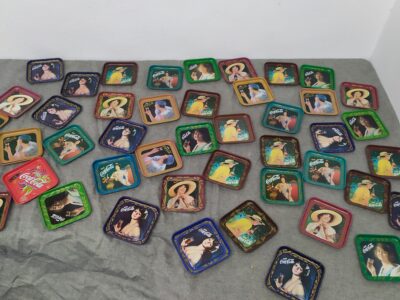 Sottobicchieri metallo coca cola stile liberty 1927-1977