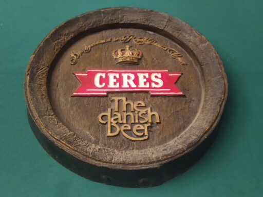 Targa rilievo birra ceres vetro resina