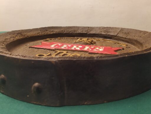 Targa rilievo birra ceres vetro resina
