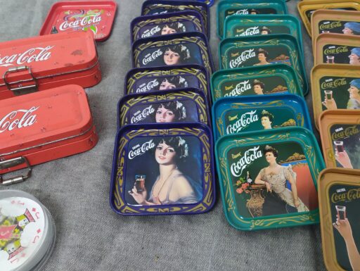 Sottobicchieri metallo coca cola stile liberty 1927-1977