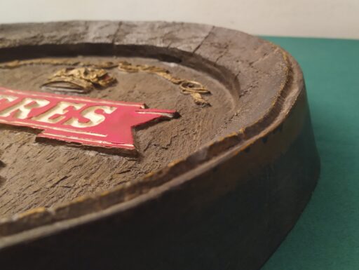 Targa rilievo birra ceres vetro resina