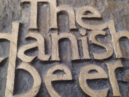 Targa rilievo birra ceres vetro resina