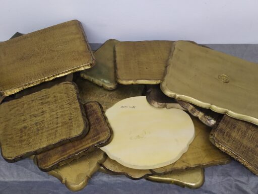 Vassoi rettangolari in legno antica firenze