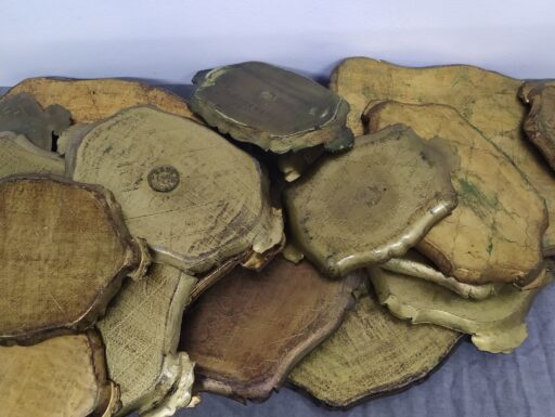 Vassoi fiorentini in legno con manici