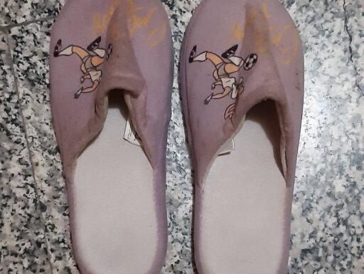 Pantofole odorose taglia 38/39 usate da una donna