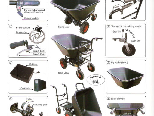 Carriola elettrica 24v james b tipo jb3