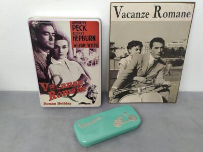 Astuccio vespa piaggio-targa-scatola vacanze romane
