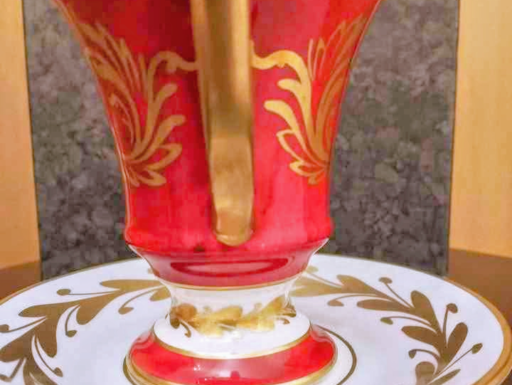 Un elegante servizio da the tè o caffè antico in porcellana