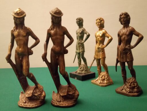 Statue bronzo david donatello - david verrocchio