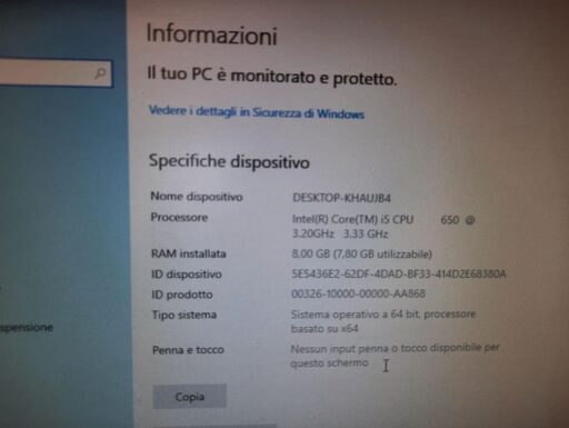 Pc desktop ph 8 gb tipo sistema 64 bit