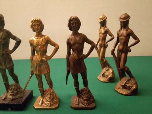 Statue bronzo david donatello - david verrocchio