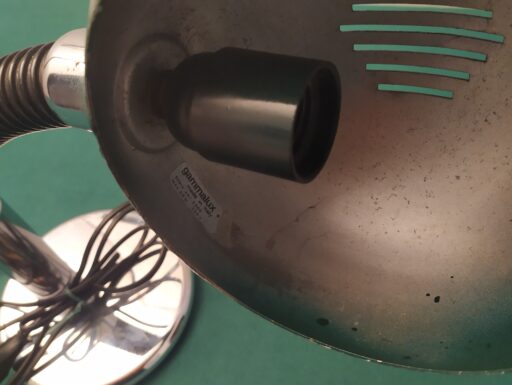 Lampada ministeriale d'epoca colore verde