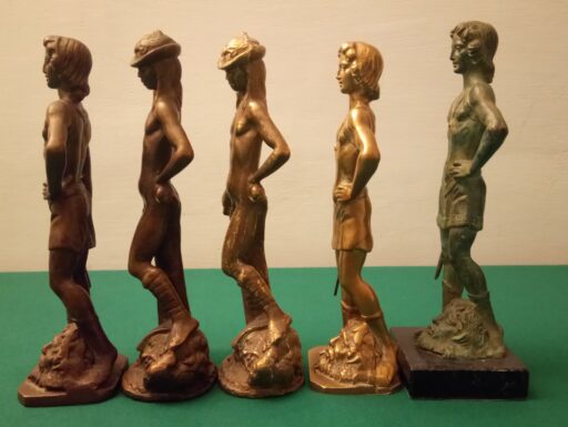 Statue bronzo david donatello - david verrocchio